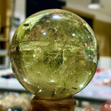Natural Topaz Fumigation Crystal Sphere Quartz Column Reiki Healing