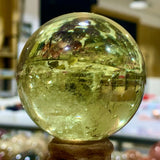 Natural Topaz Fumigation Crystal Sphere Quartz Column Reiki Healing