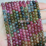 Natural Tourmaline 5.5mm MultiColor Round Gem Stone