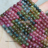 Natural Tourmaline 5.5mm MultiColor Round Gem Stone