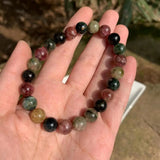 Natural Tourmaline Bracelet Beads Gemstone Jewelry