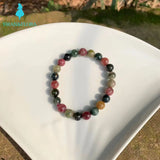 Natural Tourmaline Bracelet Beads Gemstone Jewelry