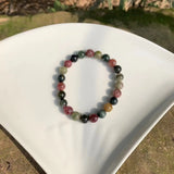 Natural Tourmaline Bracelet Beads Gemstone Jewelry