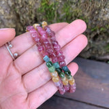 Green Tourmaline Bracelet for Women Natural Jadeite Bead Jewelry