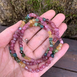 Green Tourmaline Bracelet for Women Natural Jadeite Bead Jewelry