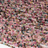 Round Tourmaline Faceted Beads 3.2mm