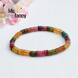 Tourmaline Rainbow Multi-color Crystal Bracelet