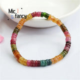 Tourmaline Rainbow Multi-color Crystal Bracelet