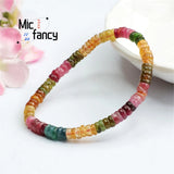 Tourmaline Rainbow Multi-color Crystal Bracelet