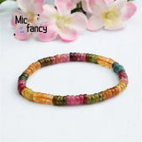 Tourmaline Rainbow Multi-color Crystal Bracelet