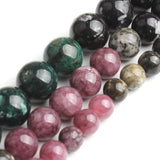 Natural Tourmaline Stone Beads Round Loose Beads 6/8/10mm 15 Inches