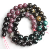 Natural Tourmaline Stone Beads Round Loose Beads 6/8/10mm 15 Inches