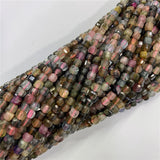 Tourmalines Cube Faceted StoneBeads 4mm Fashione Crystal DIY GemBeads
