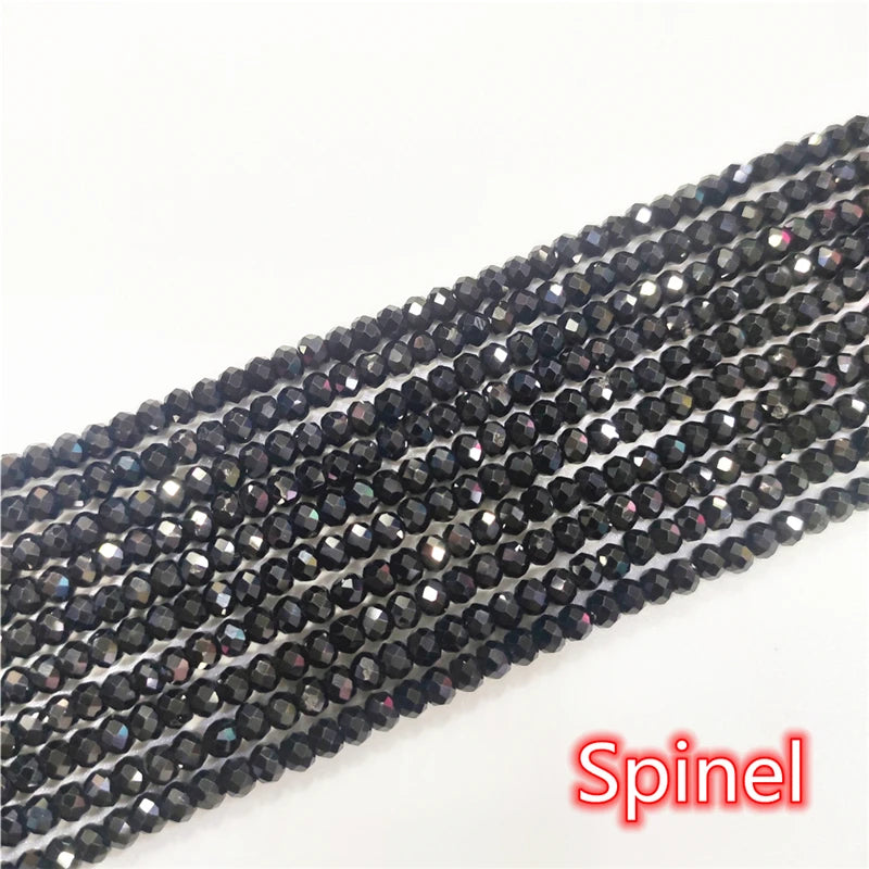 Tourmalines Rubys Beads Faceted 2.5~3 x 3.5~4mm Rondelle Small Crystal