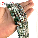 Tree Agate Stone Beads Loose Round Gemstone 4-12MM