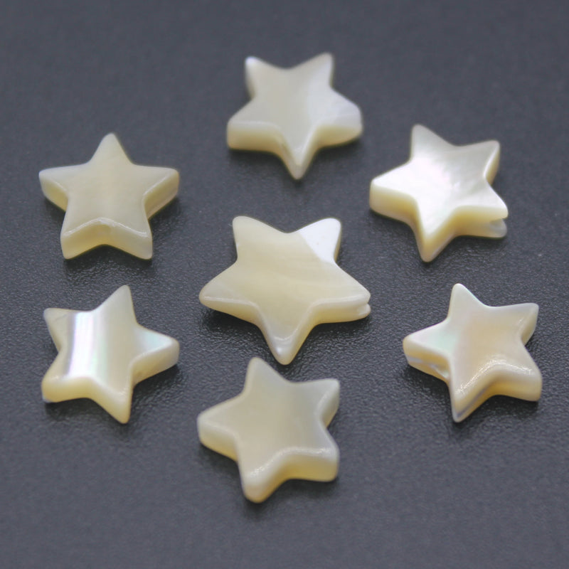 Natural Trochid Shell Star Beads Seawater Mother Of Pearl Jewelry Making