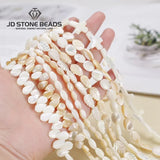 Trochus Shell Beads Leaf Shape Spacer Beads for Jewelry Making