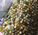 Natural Tsavorite Faceted Cube Beads for Jewelry Making