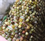 Natural Tsavorite Faceted Cube Beads for Jewelry Making