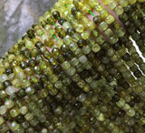 Natural Tsavorite Faceted Cube Beads for Jewelry Making