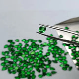 Tsavorite Faceted Round Rondelle Cube Coin Disc Beads Jewelry DIY