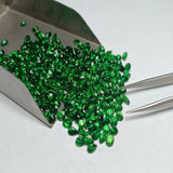 Tsavorite Faceted Round Rondelle Cube Coin Disc Beads Jewelry DIY