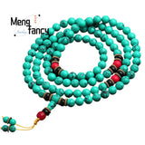 Natural Turquoise Buddha Bead Bracelet Fine Jewelry Charms Couple Bangle