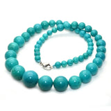 Turquoise Bead Tower Necklace Women's Boutique Jewelry