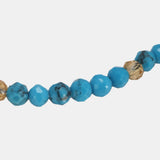 Natural Turquoise Beads Bracelet For Women Adjustable Length 3mm Small Beads
