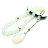 Natural Turquoise Bracelet Jade Beads Crystal Pendant Tasbeeh