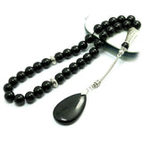 Natural Turquoise Bracelet Jade Beads Crystal Pendant Tasbeeh