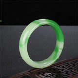 Natural Turquoise Hand-carved Wide Bar Jade Bracelet Boutique Jewelry