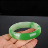 Natural Turquoise Hand-carved Wide Bar Jade Bracelet Boutique Jewelry
