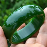 Natural Turquoise Hand-carved Thickened Jade Bracelet Women's Beauty