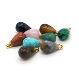 Natural Turquoise Perfume Bottle Pendant Charm Quartz Crystal Reiki Heal Vial
