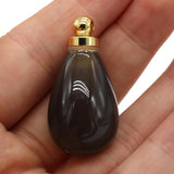 Natural Turquoise Perfume Bottle Pendant Charm Quartz Crystal Reiki Heal Vial