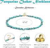 Turquoise Stone Bead Choker Necklace Bracelet Bridal Jewelry Collar