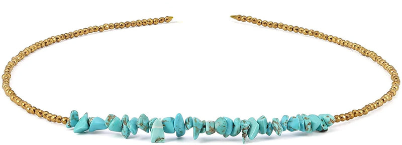 Turquoise Stone Bead Choker Necklace Bracelet Bridal Jewelry Collar