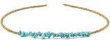 Turquoise Stone Bead Choker Necklace Bracelet Bridal Jewelry Collar