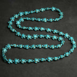 Natural Turquoise Tortoise Gemstone Necklace 36 inches Chain