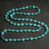 Natural Turquoise Tortoise Gemstone Necklace 36 inches Chain
