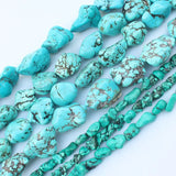 Natural Turquoise Freeform Beads 4-12/10-30mm 15inch DIY Jewelry Making Beads
