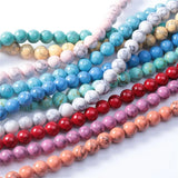 Turquoise Howlite Stone Beads for DIY Jewelry Making 15''