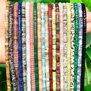 Natural Turquoise Lapis Quartz Rondelle Spacer Beads 4*2mm Stone