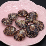 Natural Turtle Shell Spacer Beads Oval Shape for Jewelry Making