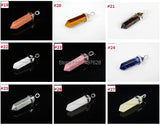 Unakite Gems Stones Hexagonal Pointed Pendant Beads 10Pcs/Pack
