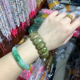 Natural Unakite Stone Beads Bracelet for Woman Gift