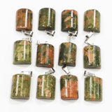 Unakite Stone Semi Pendant Precious Crystal Reiki Charms Necklace