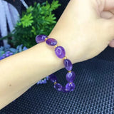 Natural Uruguay Amethyst Nugget Beads Bracelet Energy Reiki Healing Crystal
