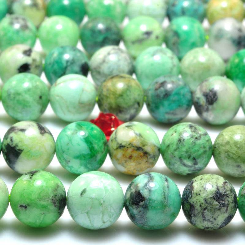 Variscite Smooth Round Loose Beads for DIY Jewelry Making
